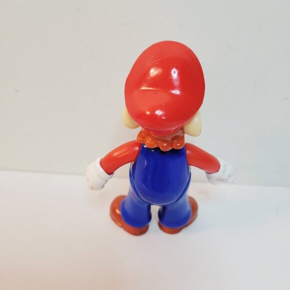 Vtg 2002 Nintendo Super Mario Bros Mario Action Figure Collectible Toy 3.5" - Picture 2 of 3